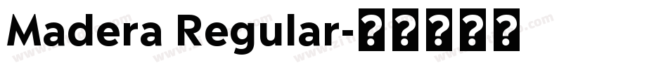 Madera Regular字体转换